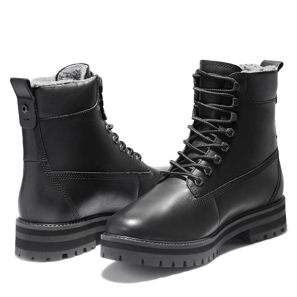 Timberland Χειμωνιάτικες Παπούτσια Ανδρικα Μαυρα - Courma Guy Waterproof - Greece 0124798-WS